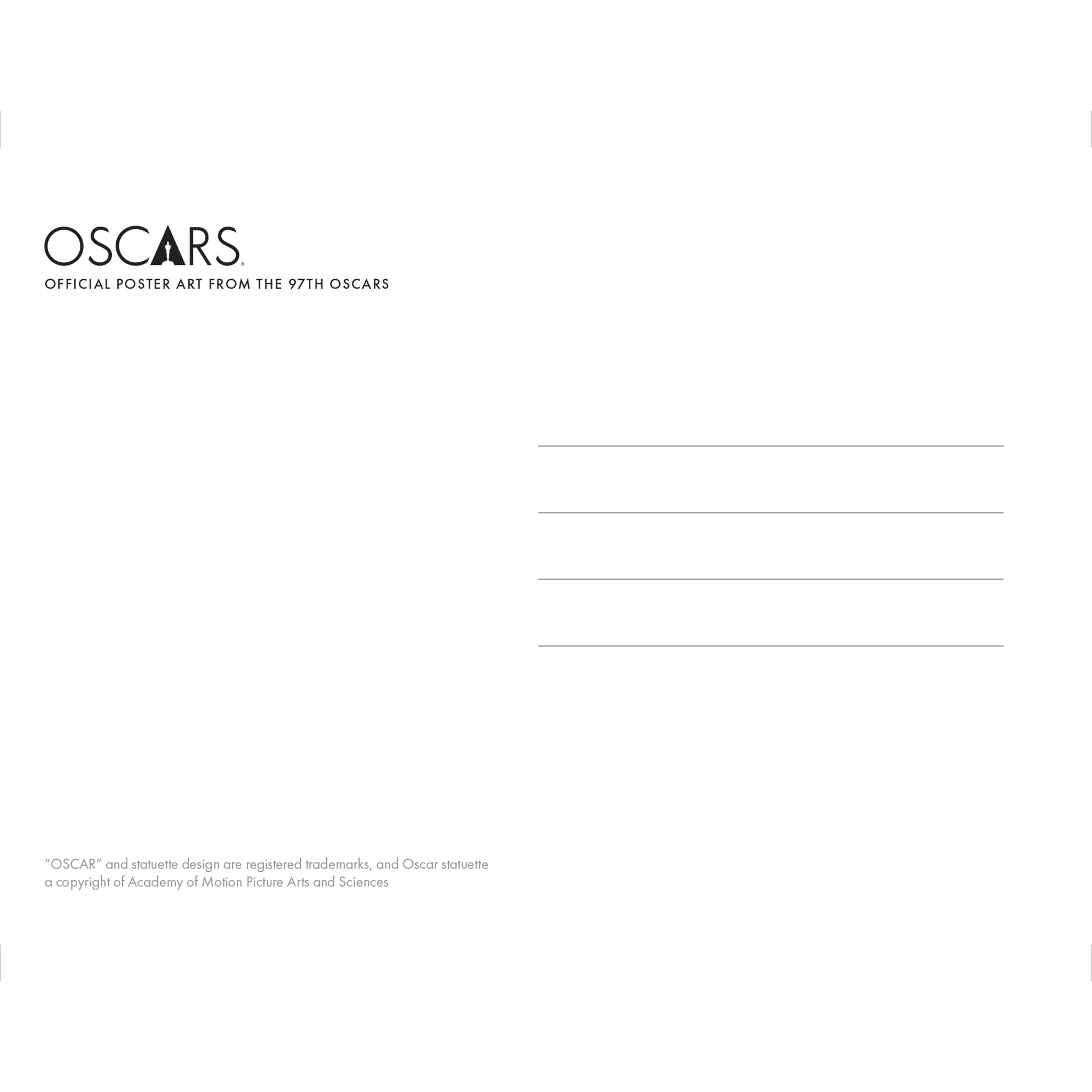 97TH OSCARS POSTCARD - Image 2
