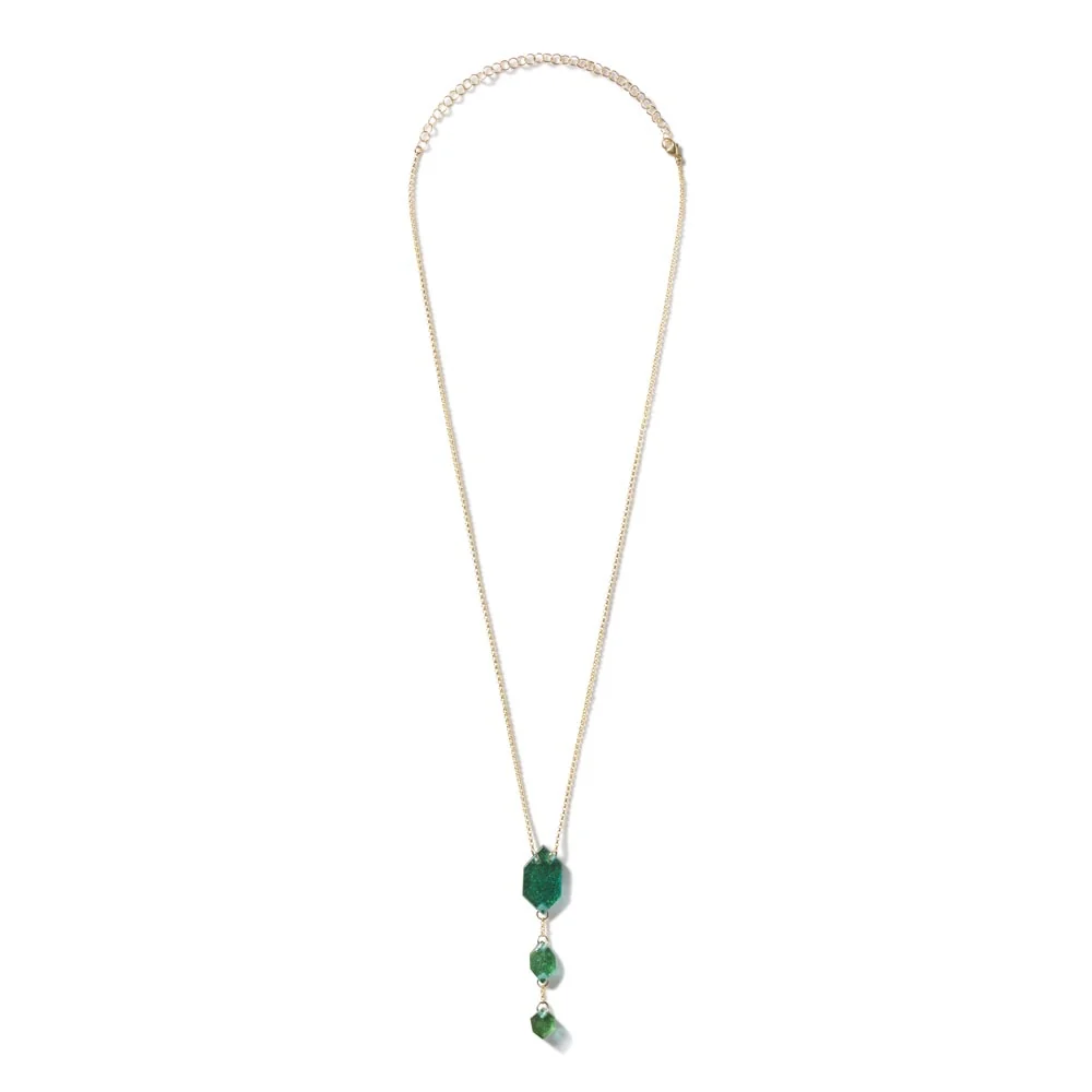 BROKEN PLATES HEXAGON NECKLACE - Image 2