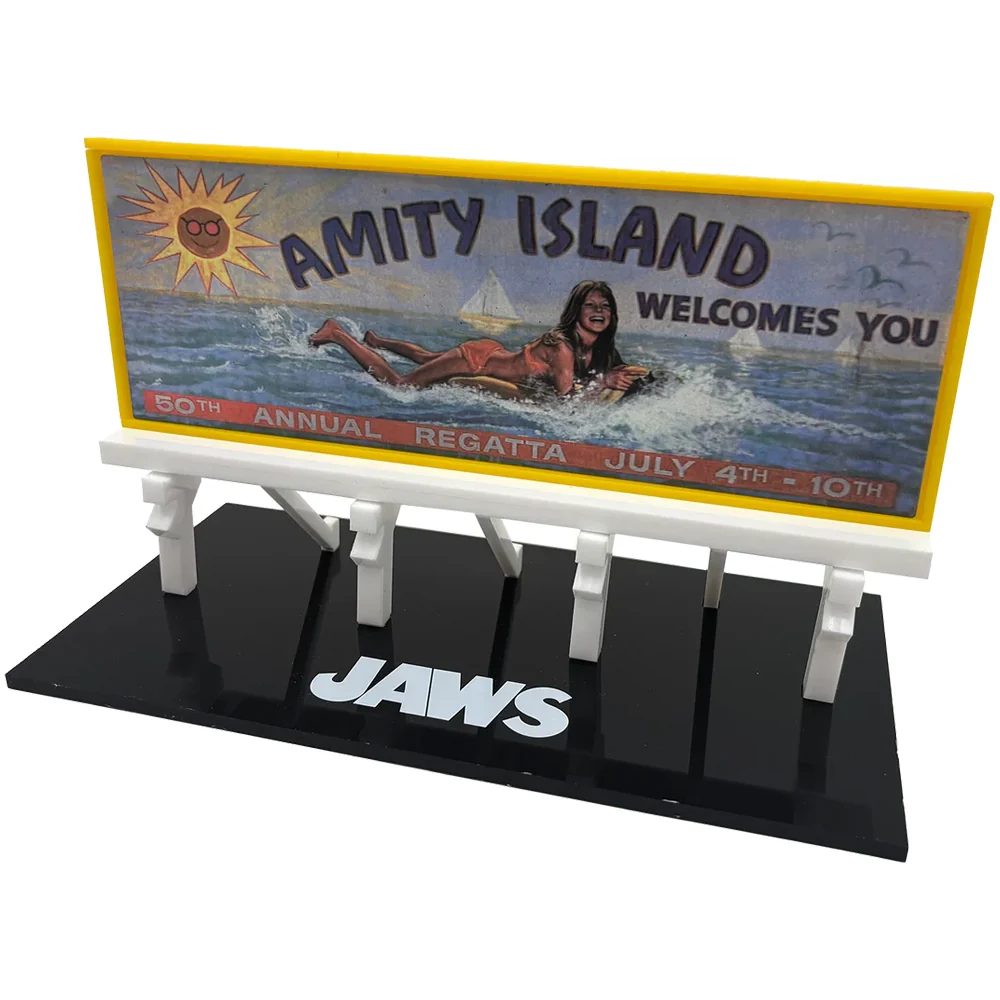 Jaws Amity Island Billboard Scaled Prop Replica