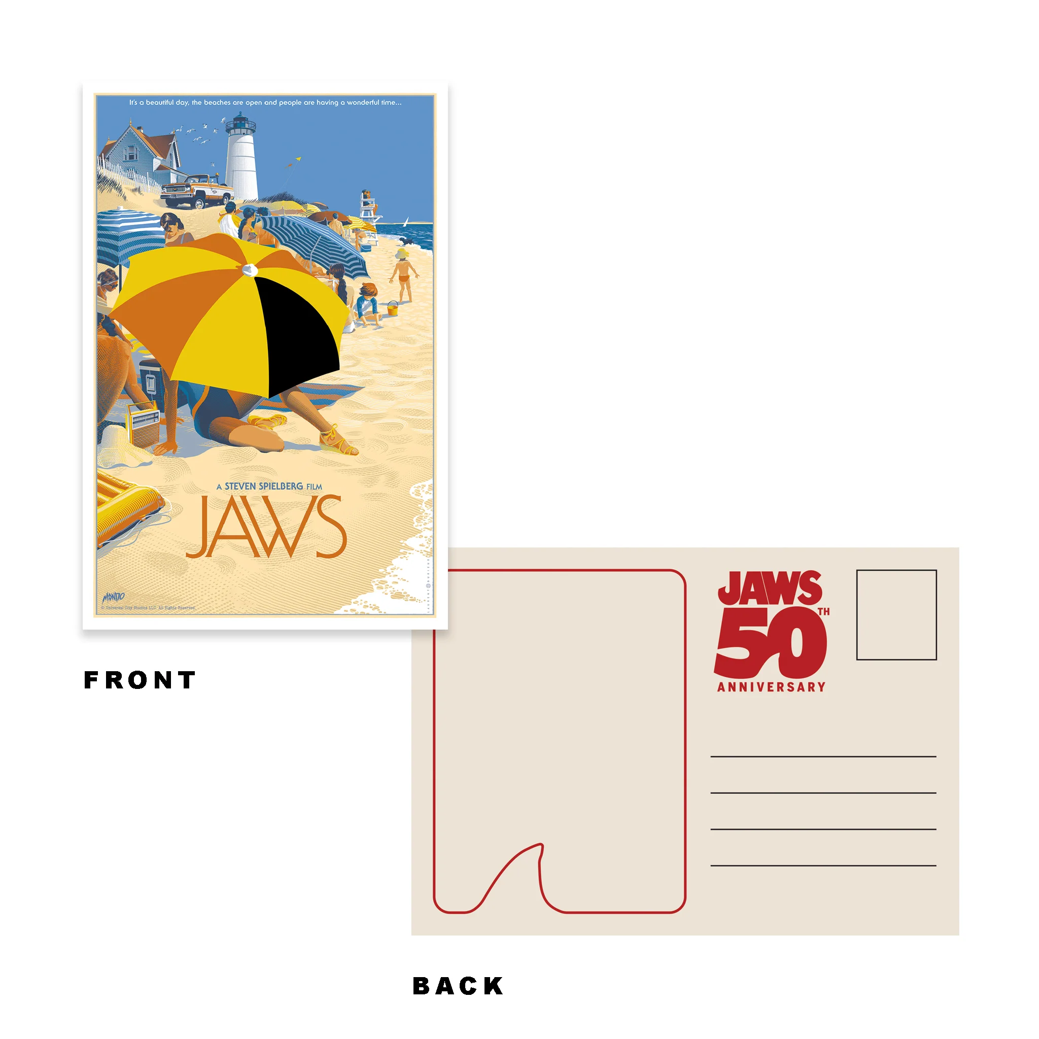 JAWS by Laurent Durieux Postcard - Image 3