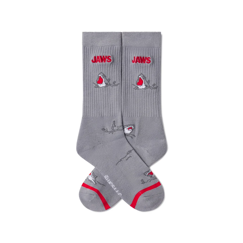 JAWS EMBROIDERED ATHLETIC CREW SOCKS - Image 3