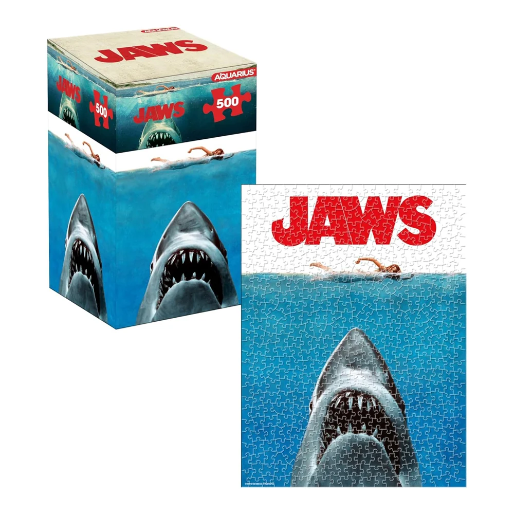 JAWS One Sheet 500-Piece Jigsaw Puzzle (Vertical Box)