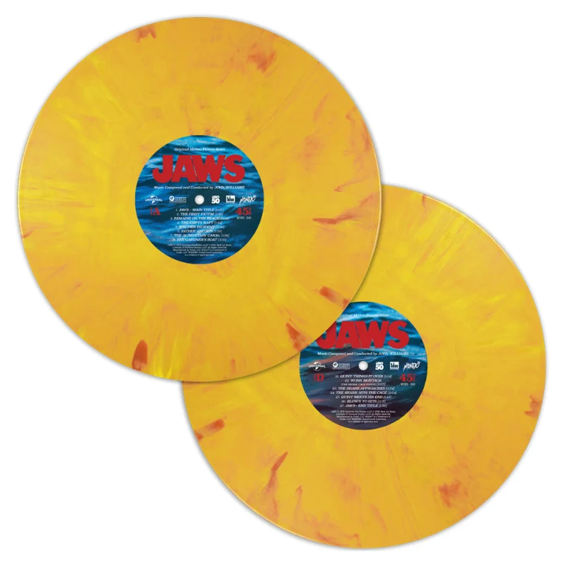 JAWS Original Motion Picture Soundtrack 2LP Double Barrels Variant - Image 2