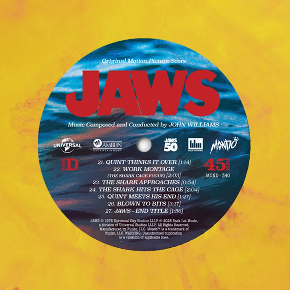 JAWS Original Motion Picture Soundtrack 2LP Double Barrels Variant - Image 7
