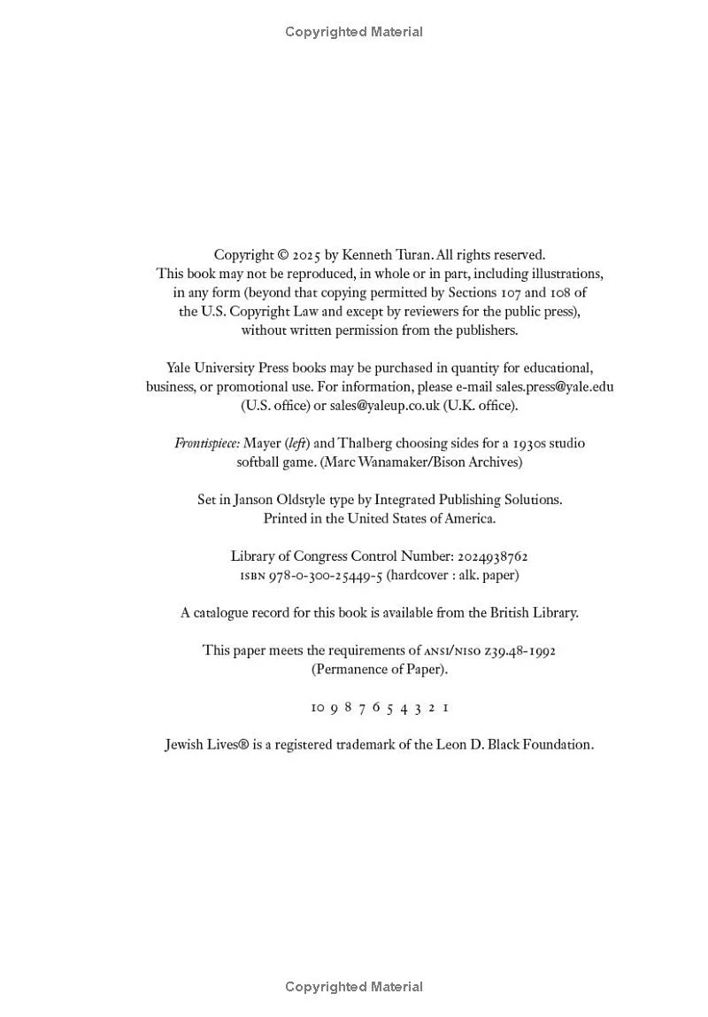 LOUIS B. MAYER AND IRVING THALBERG THE WHOLE EQUATION - Image 4