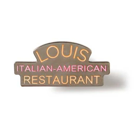 LOUIS ITALIAN-AMERICAN RESTAURANT ENAMEL PIN - Image 2