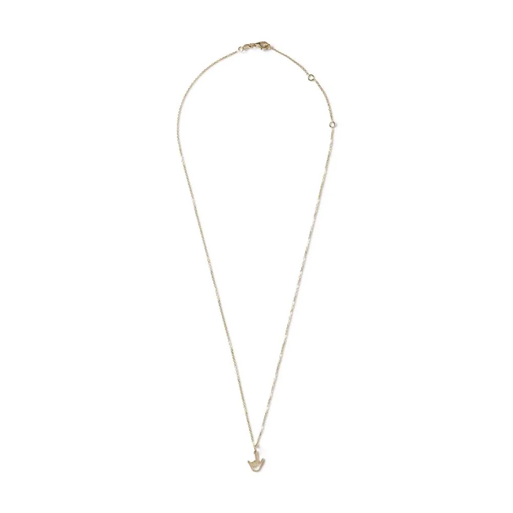 LOVE SIGN GOLD PENDANT - Image 2