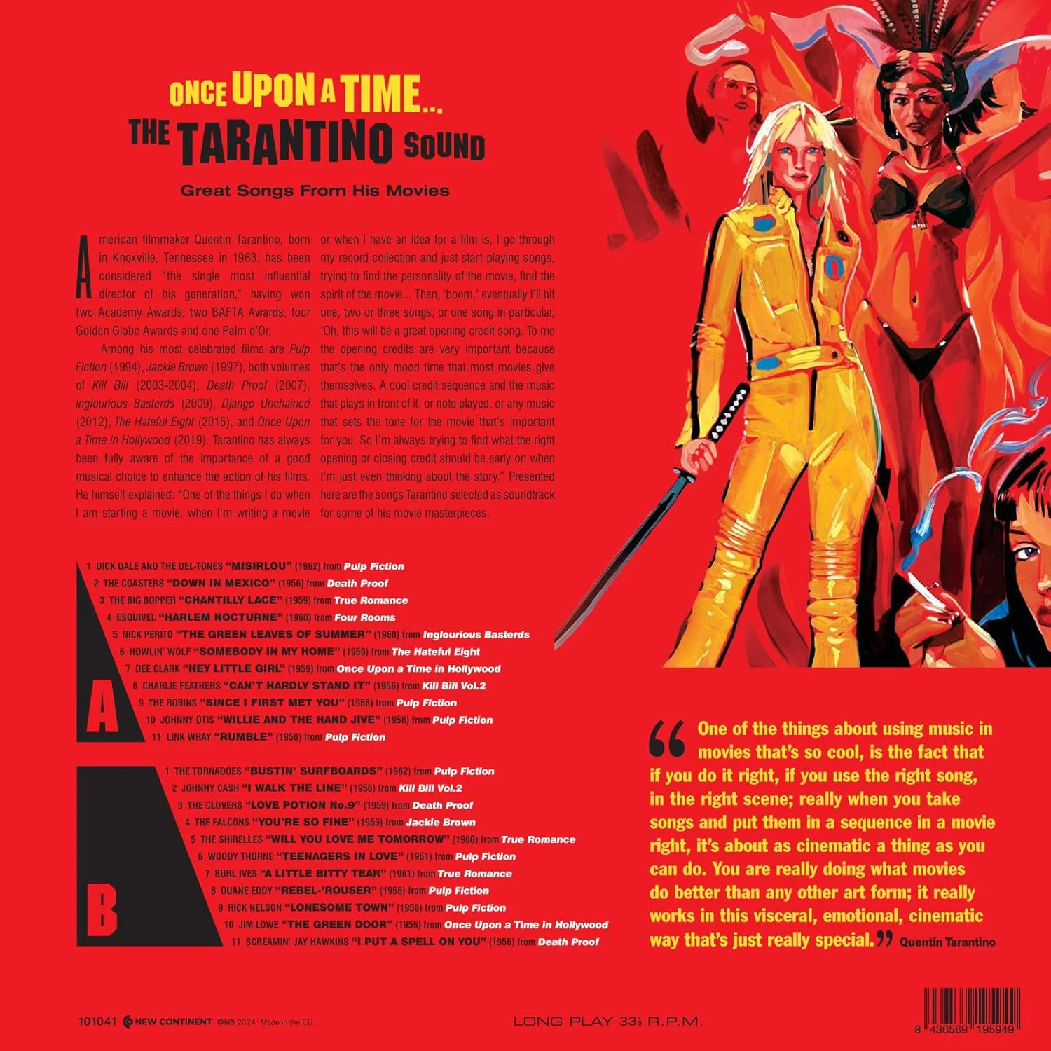 ONCE UPON A TIME: THE TARANTINO SOUND [LP] (RED 180 GRAM VINYL, IMPORT) - Image 3