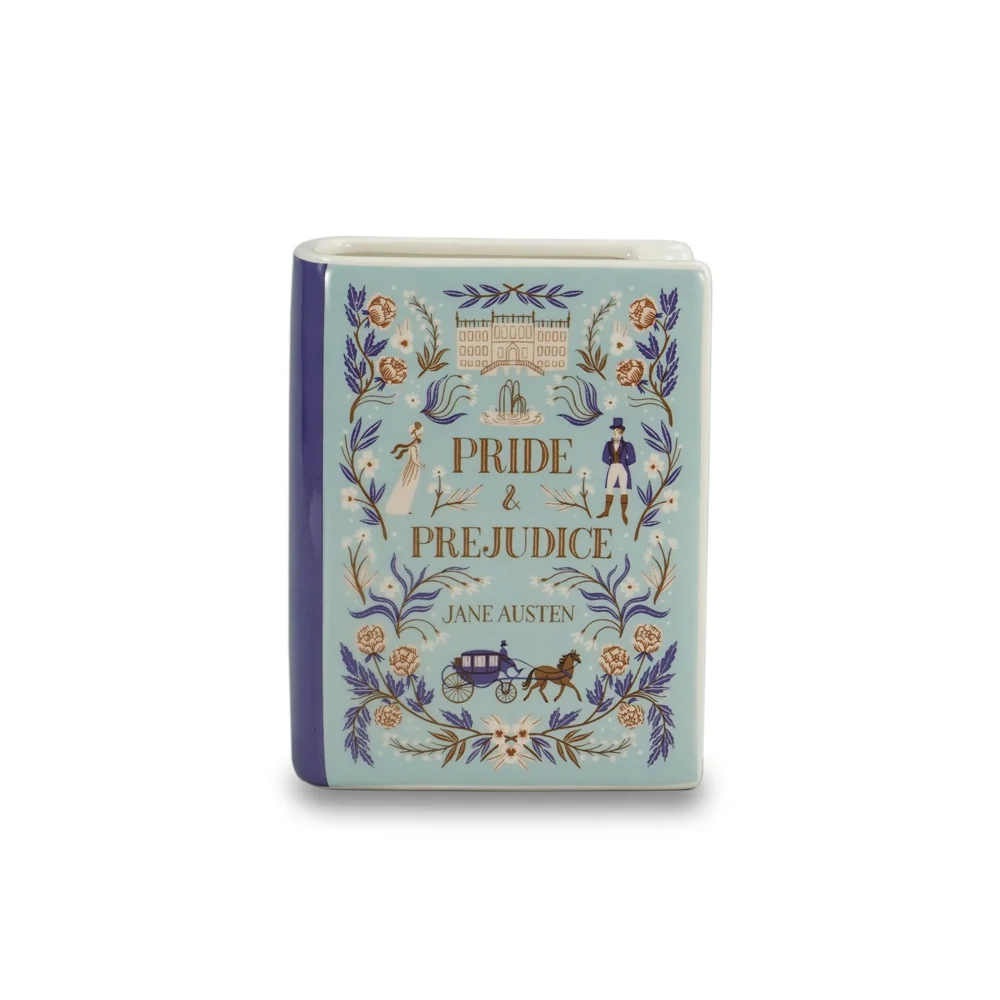 PRIDE & PREJUDICE VASE CERAMIC BOOK 5.5" - Image 3