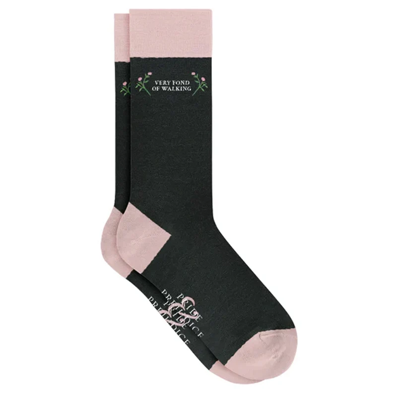 PRIDE & PREJUDICE "VERY FOND OF WALKING" SOCKS