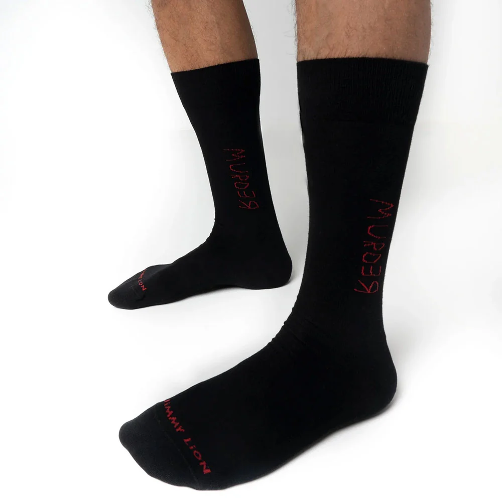 THE SHINING BLACK REDRUM SOCKS - Image 3