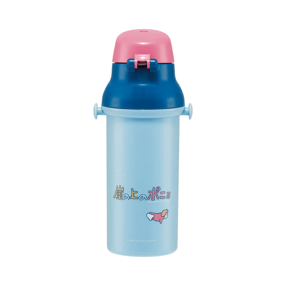 STUDIO GHIBLI PONYO WATER BOTTLE WITH STRAP 16.23OZ (PONYO AND PONYO’S SISTERS) - Image 2