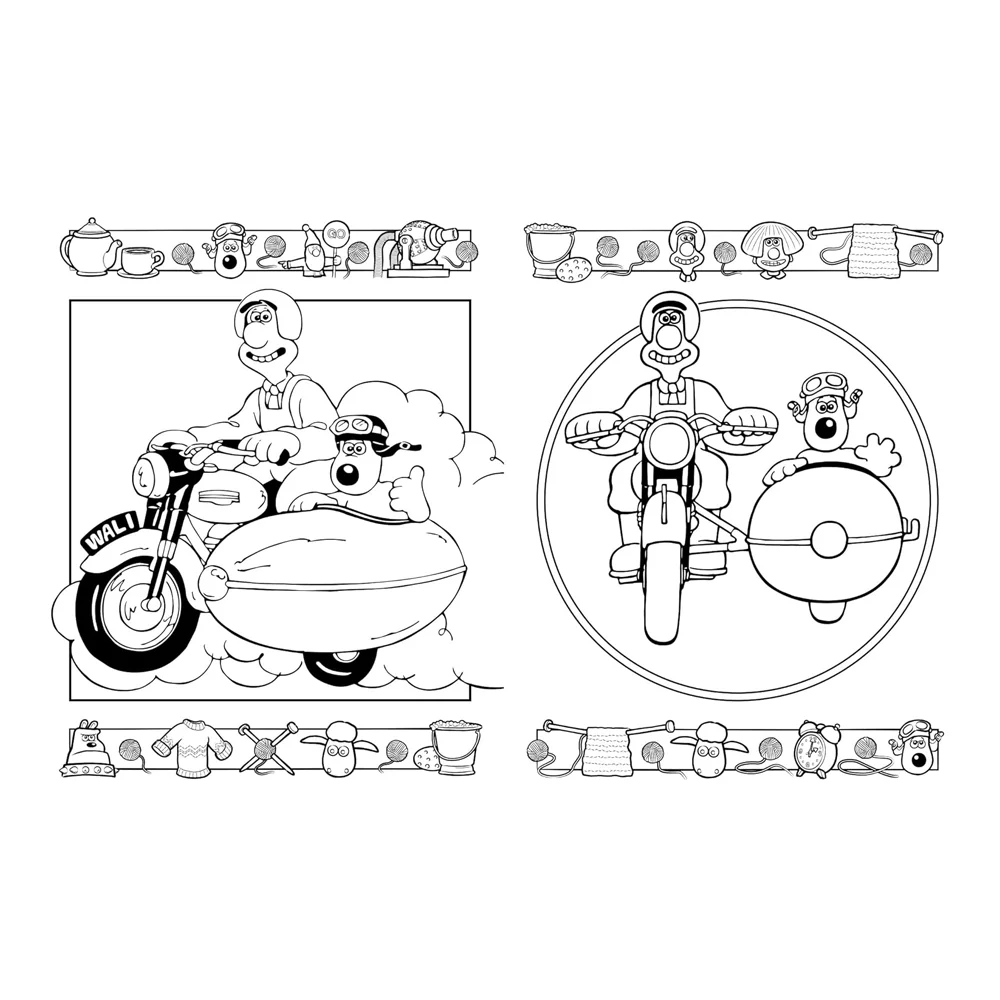 WALLACE & GROMIT- THE OFFICIAL COLOURING BOOK - Image 7